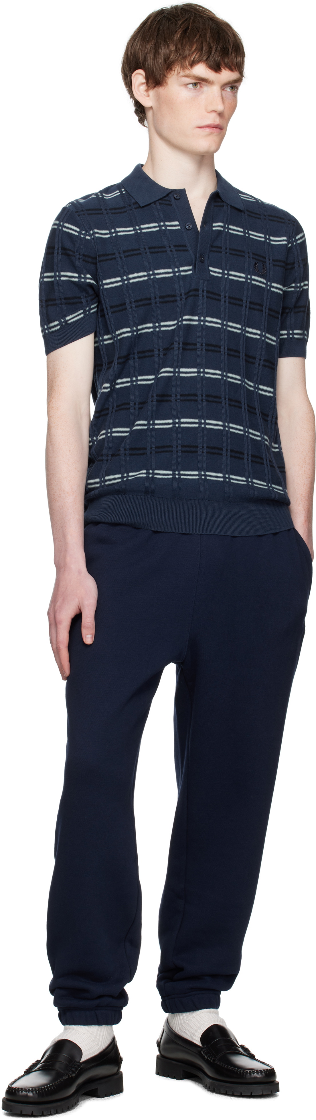 Lacoste Navy Fleece Sweatpants