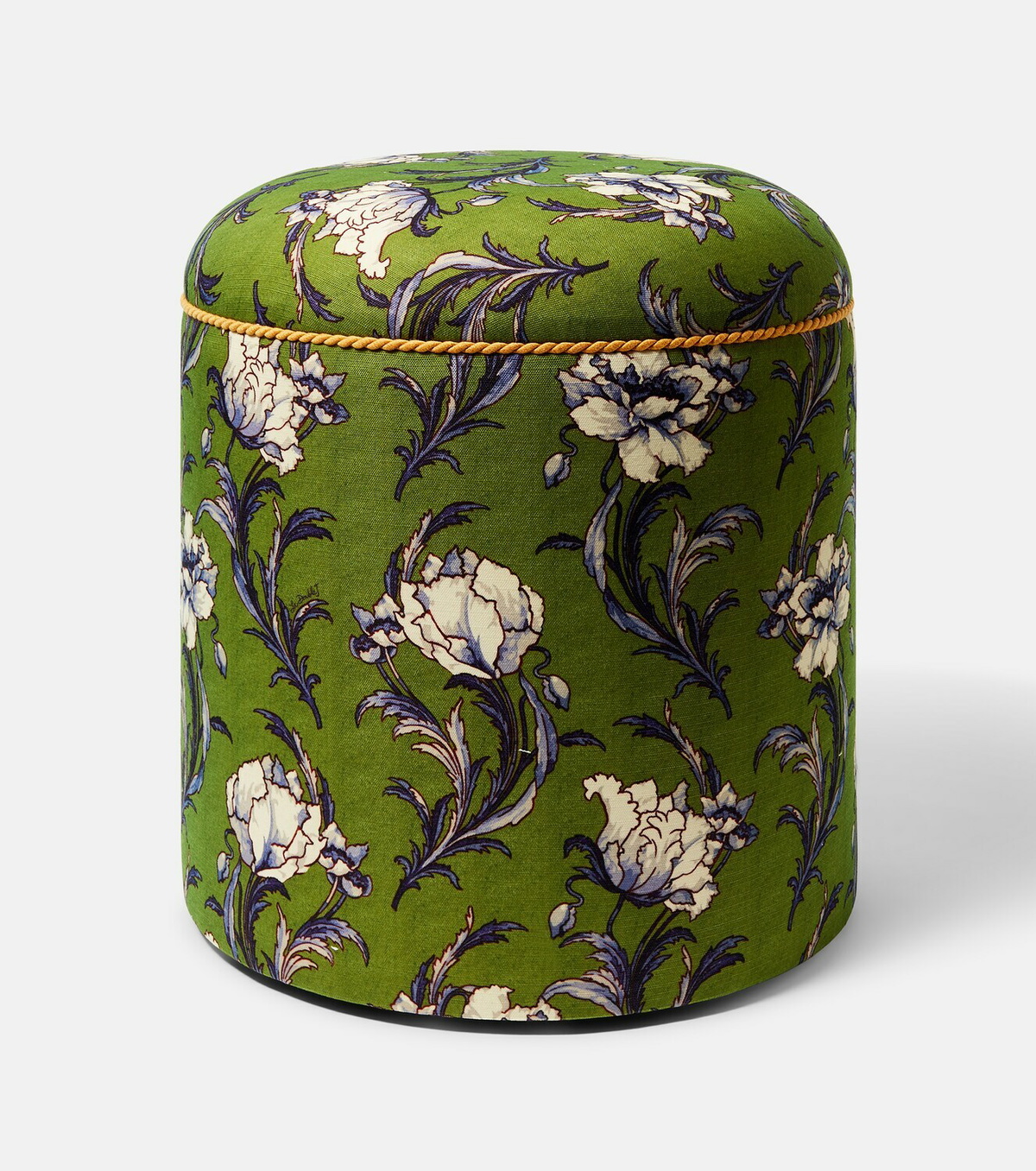 La DoubleJ Baba' floral canvas pouf