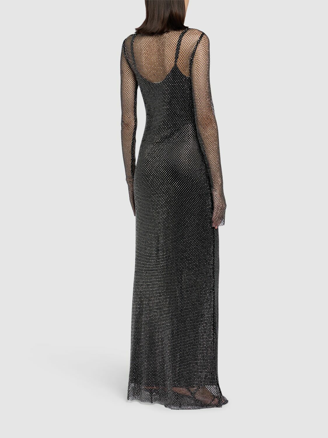 SPORTMAX Embellished Mesh Maxi Dress Sportmax