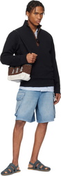 JW Anderson Black Half Zip Sweatshirt