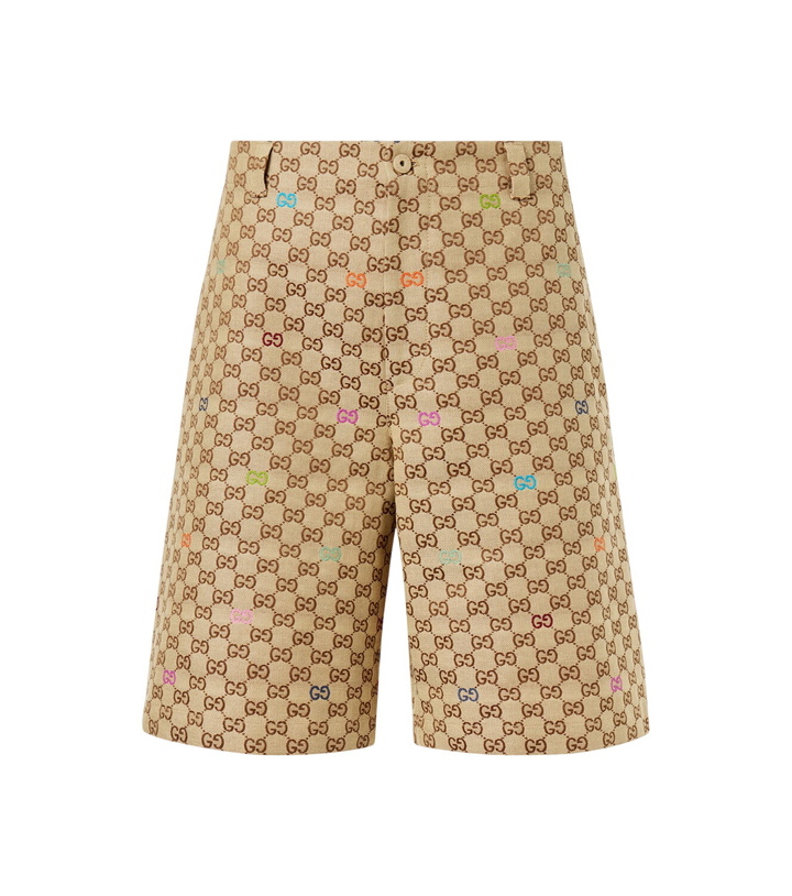 Photo: Gucci GG fil coupé canvas shorts