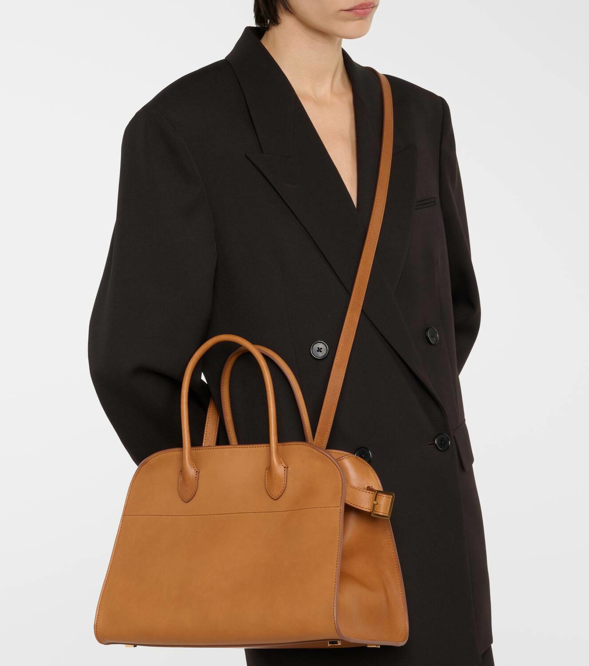 The Row Soft Margaux 12 leather tote bag The Row