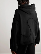 ERL - Panelled Cotton-Jersey Hoodie - Black