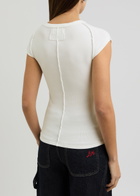Free People Ever Had Stretch-cotton T-shirt Ivory