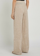 Emporio Armani Wide-leg Linen-blend Trousers Beige