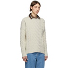 Loewe Off-White Cable Knit Sweater