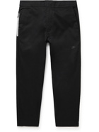 Nike - Sportswear Style Essentials Cropped Cotton-Blend Twill Trousers - Black
