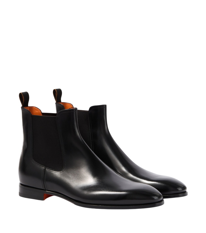 Photo: Santoni Leather Chelsea boots