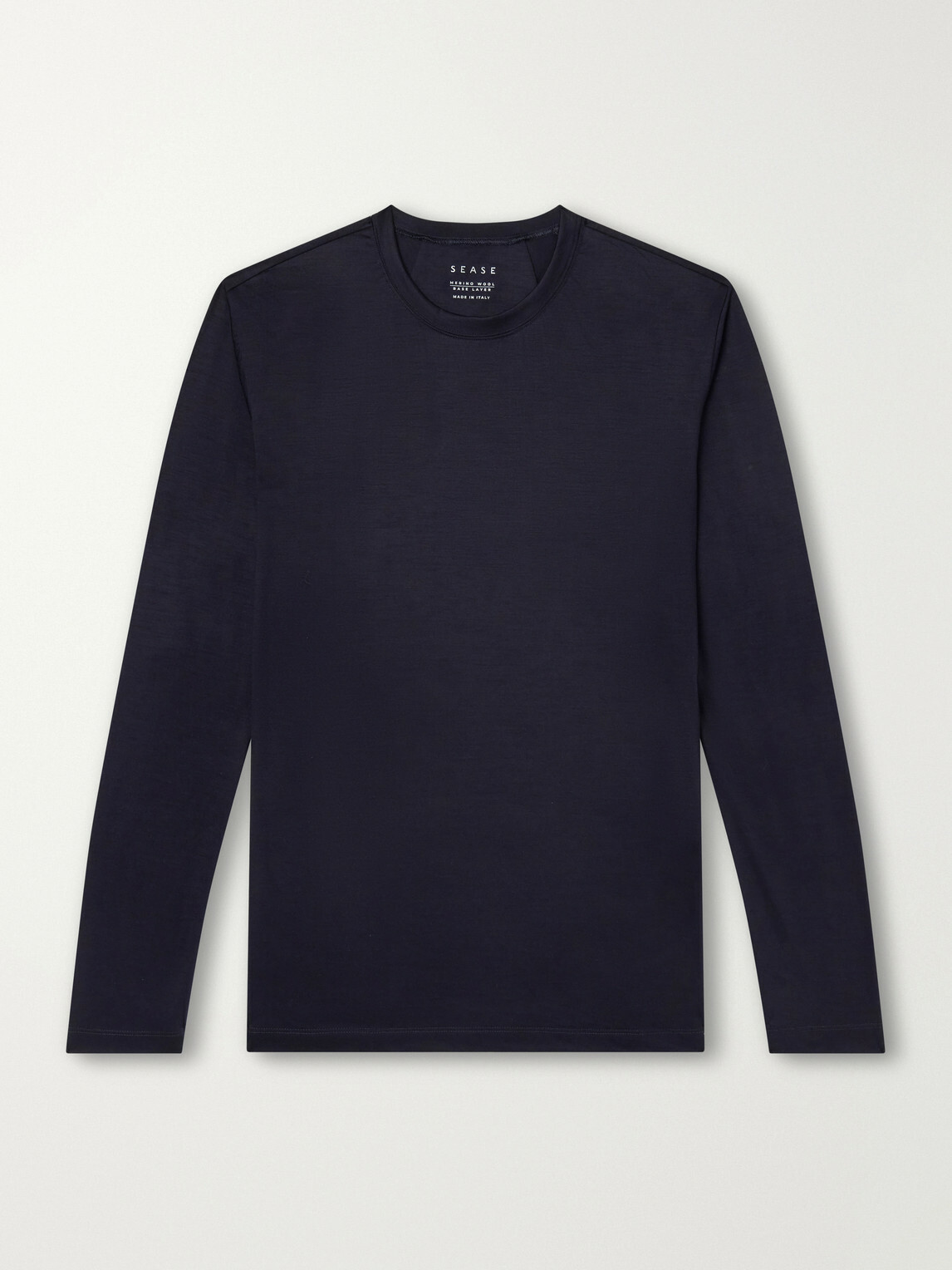 SEASE - Virgin Wool-Jersey Ski Base Layer - Blue