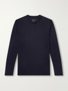 SEASE - Virgin Wool-Jersey Ski Base Layer - Blue