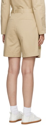 TOTEME Beige Pleated Shorts