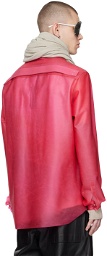 Rick Owens Pink Fogpocket Leather Jacket