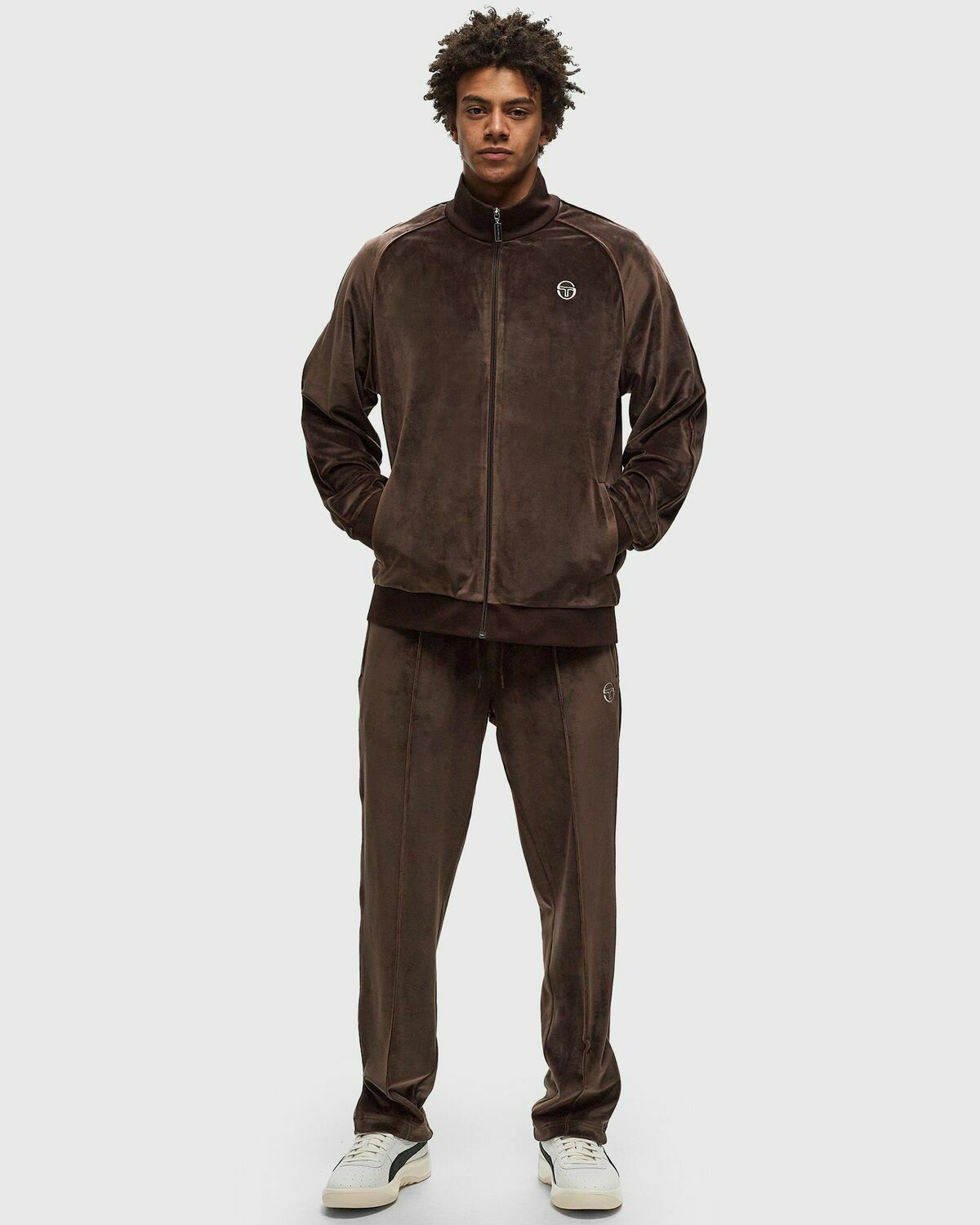 Sergio Tacchini SERGIO 024 TRACKTOP Brown Mens Track Jacket