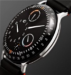 Ressence - Type 3 Mechanical 44mm Titanium and Leather Watch, Ref. No. TYPE 3 - Black