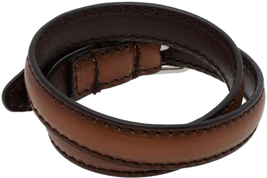 Dries Van Noten Tan Leather Bracelet