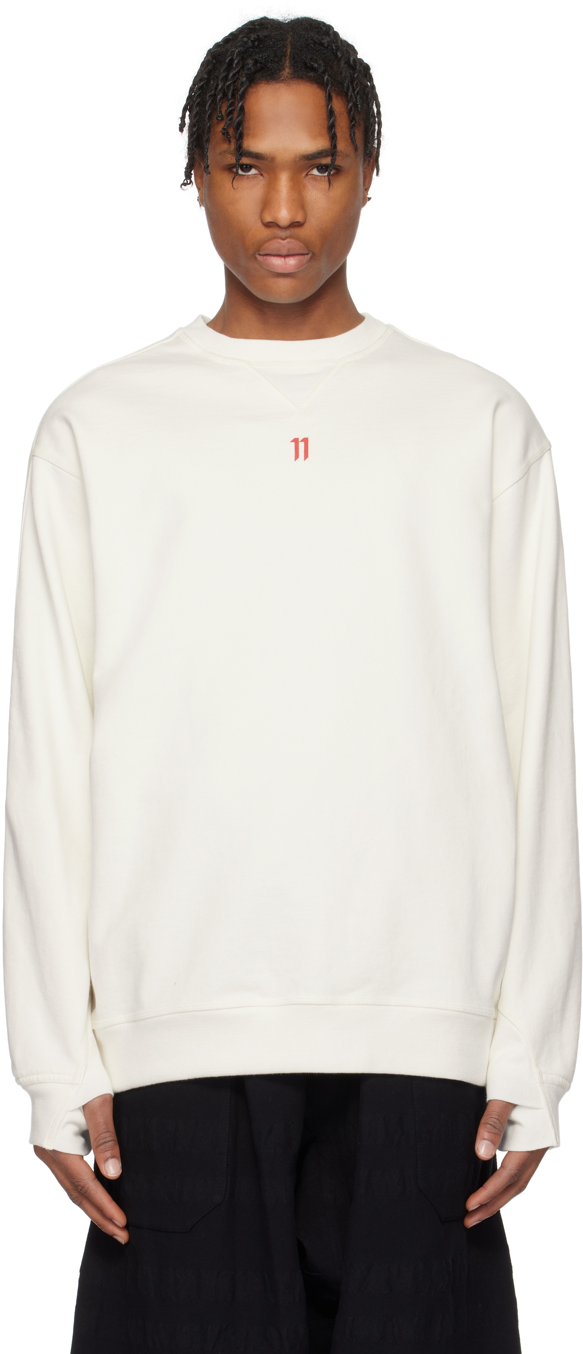 11 by Boris Bidjan Saberi Off-White CR4 Sweatshirt