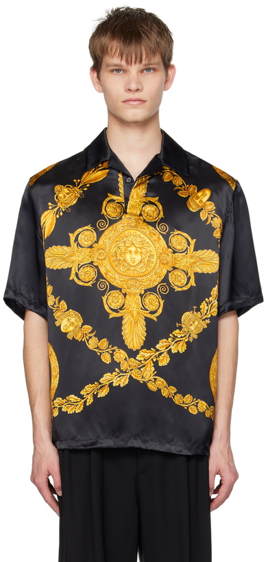 Photo: Versace Black Maschera Baroque Polo