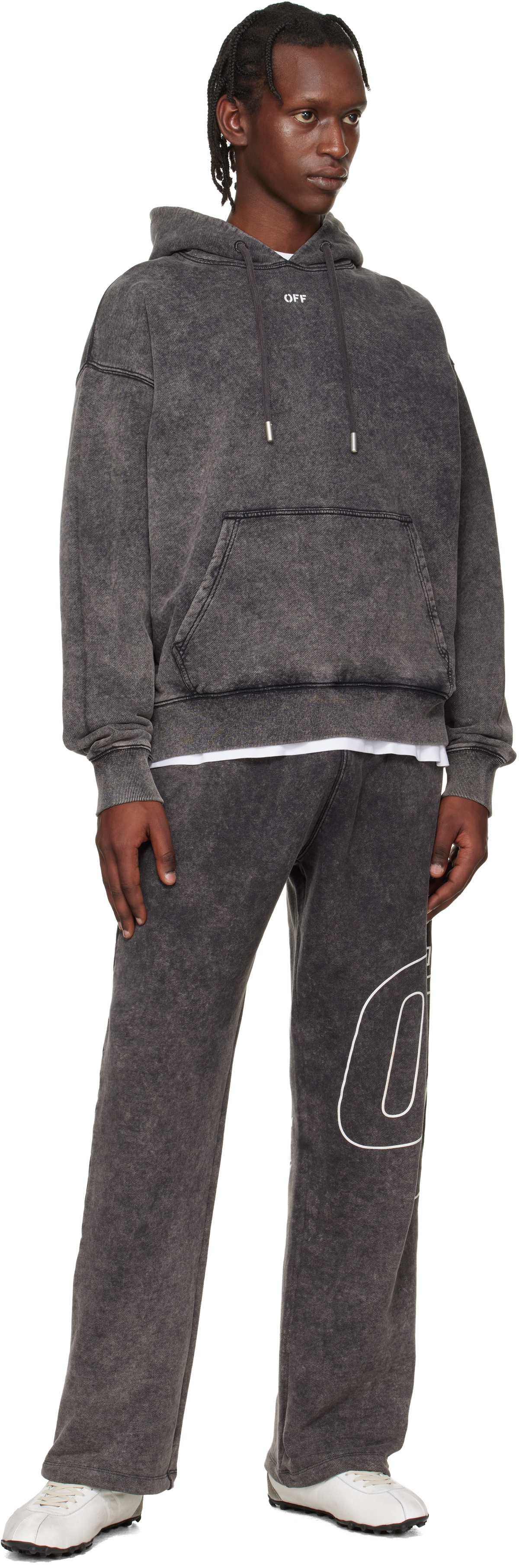 Off-White Gray Outline Arrow Sweatpants