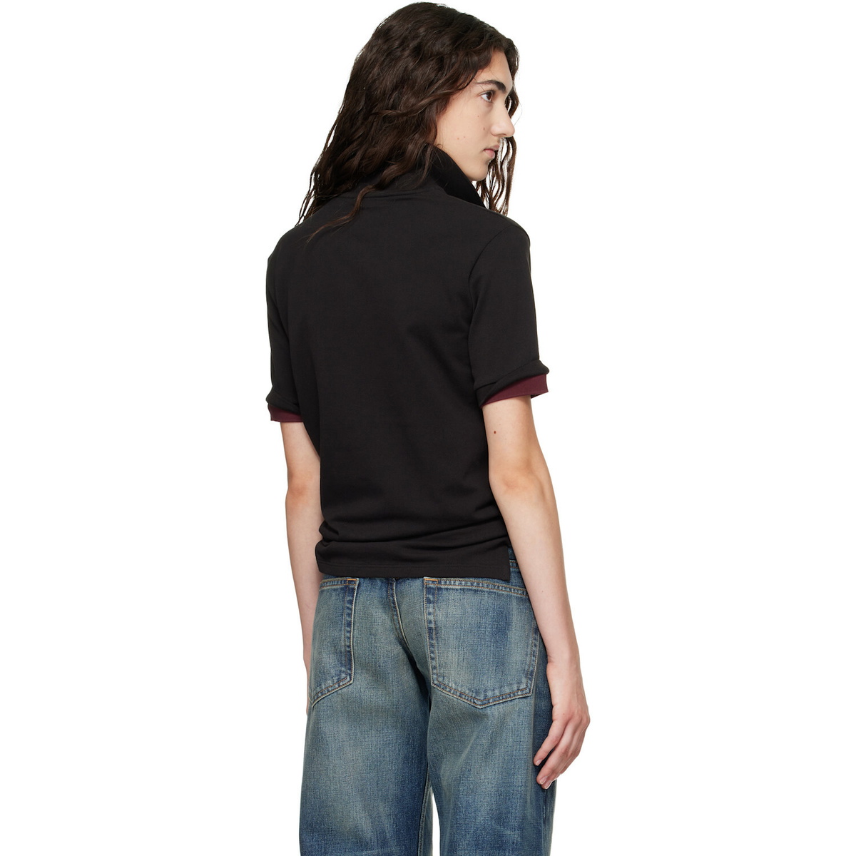 Raimundo Langlois Black Layered Polo