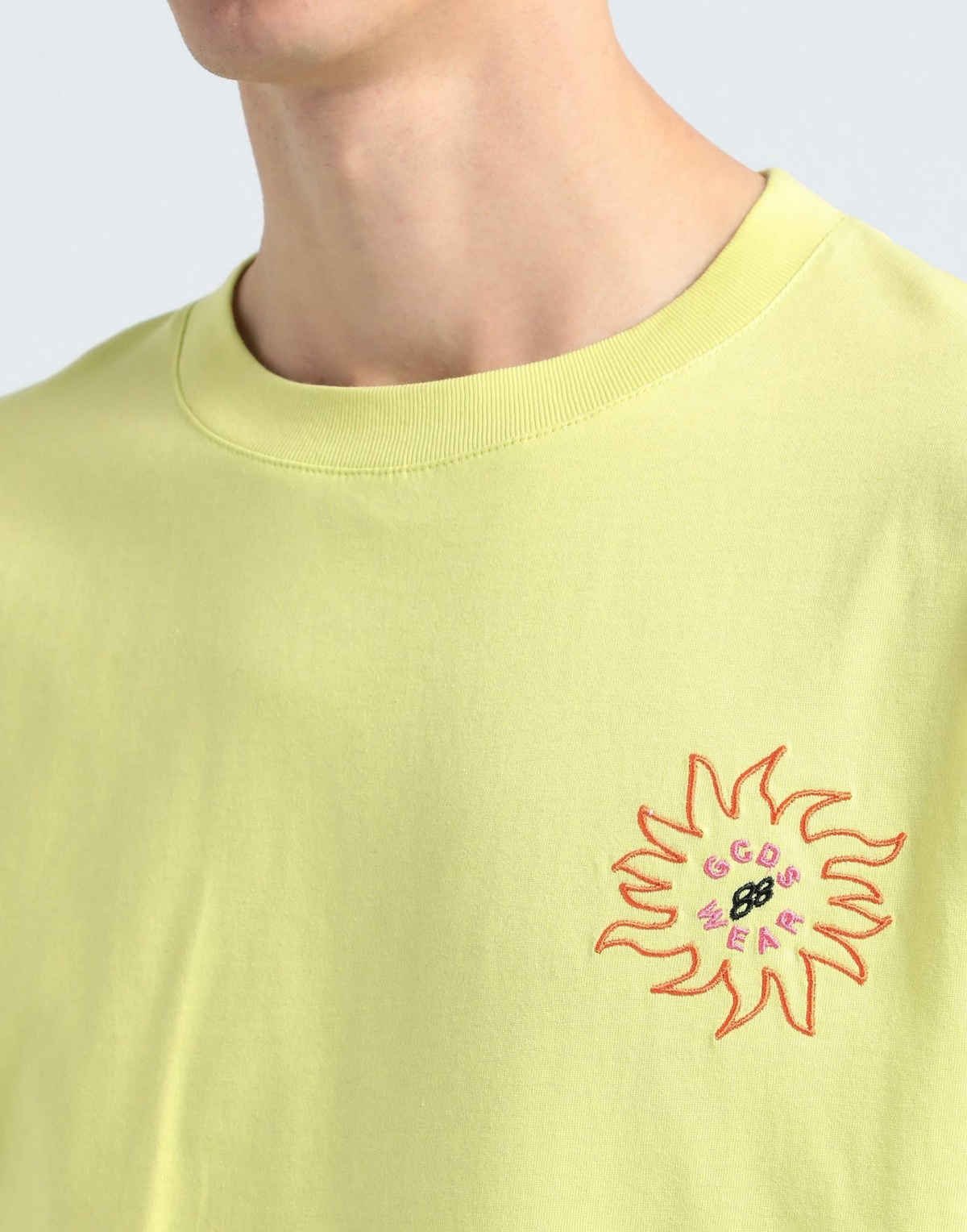 Gcds Mens T-shirt in Lime green