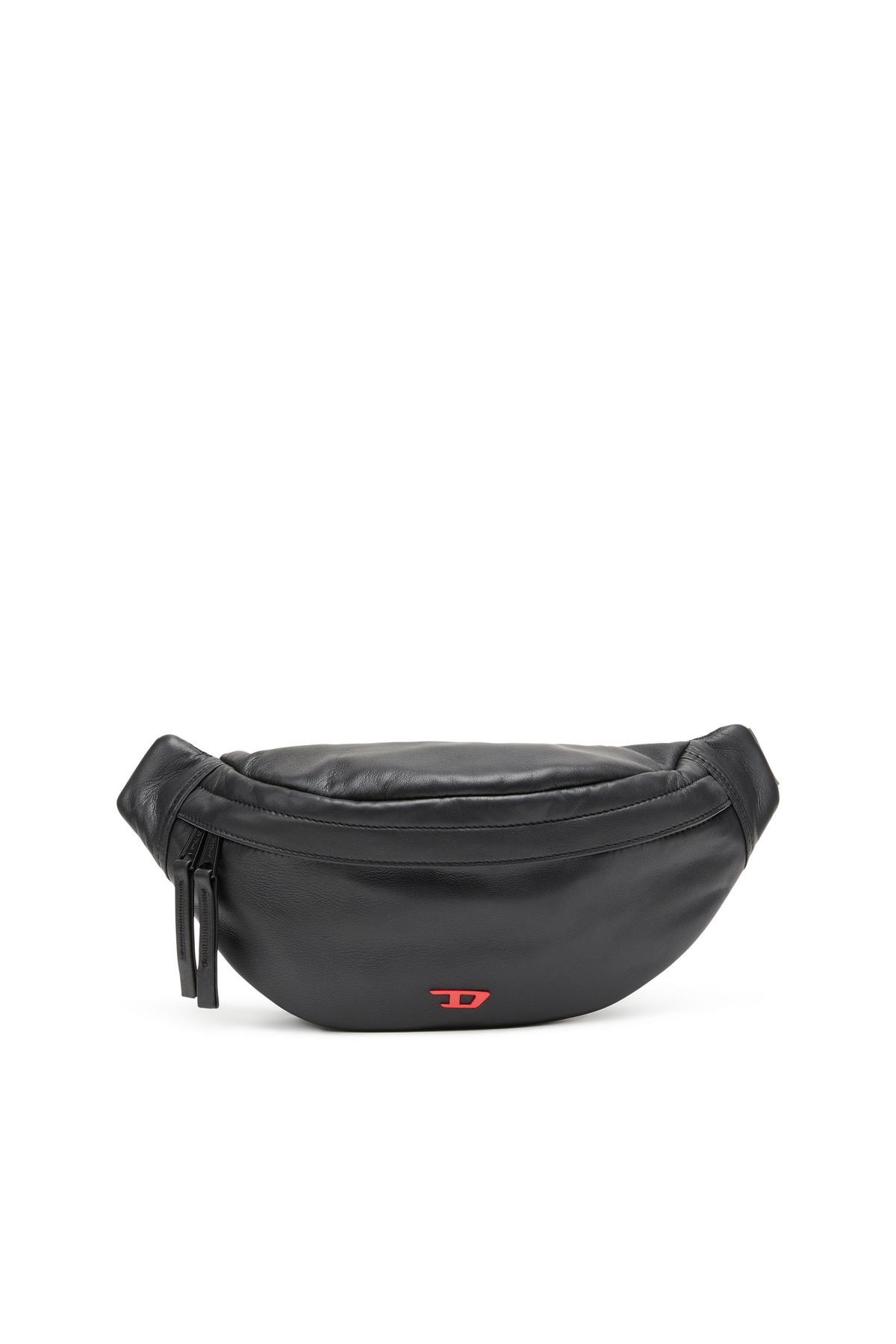 Diesel Rave-Leather belt bag with metal D - Belt bags Mens in Diesel Rave-Leather belt bag with metal D - Belt bags Mens in
