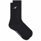 Axel Arigato Men's Signature Sport Sock in Black