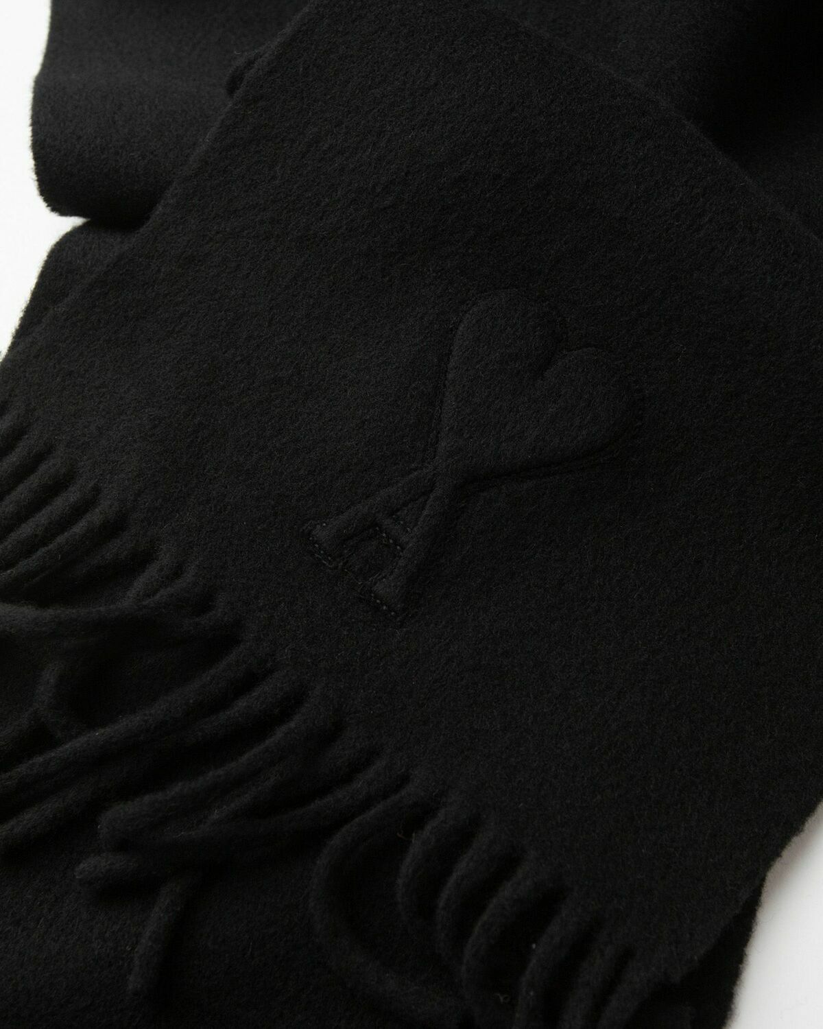 AMI Paris AMI DE COEUR EMBOSSE SCARF Grey Men
