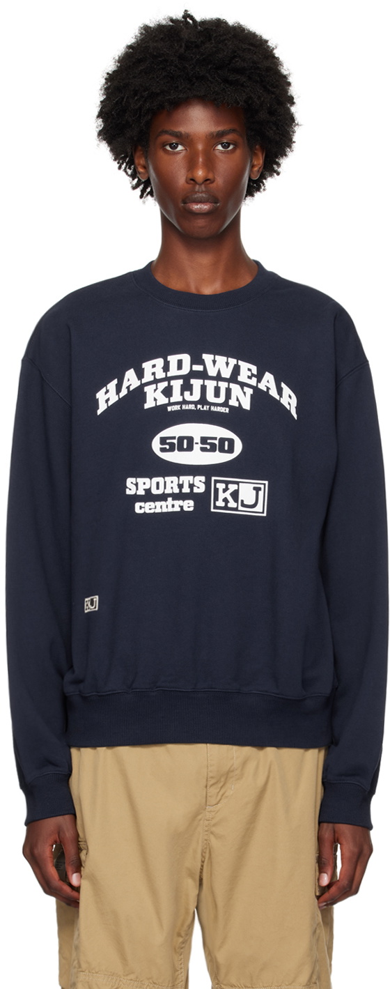 Kijun Navy 'Hard-Wear' Sweatshirt