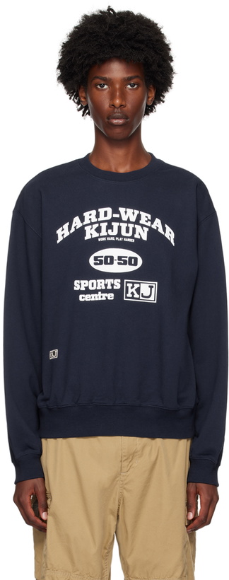 Photo: Kijun Navy 'Hard-Wear' Sweatshirt
