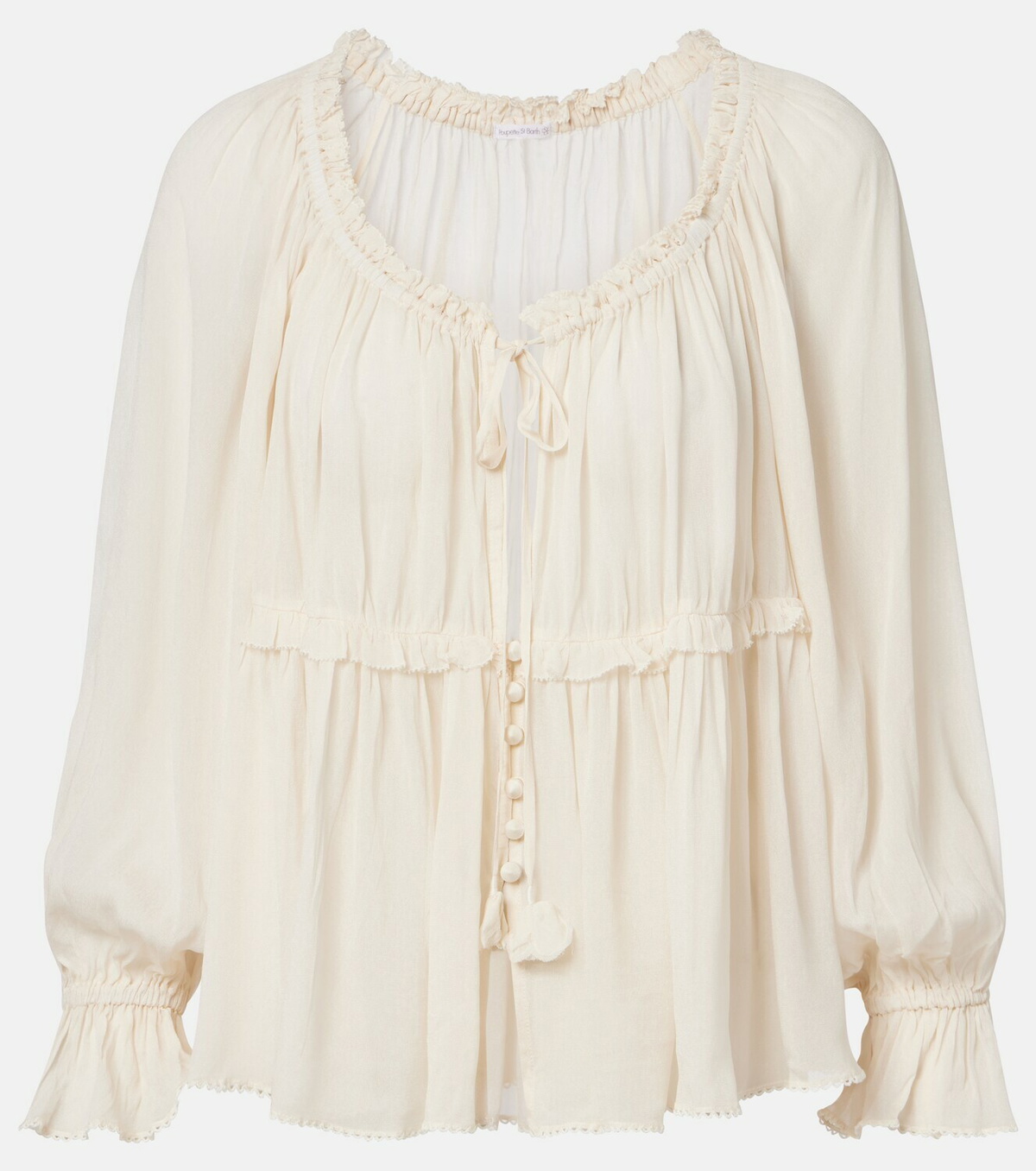 Poupette St Barth Moon ruffled blouse