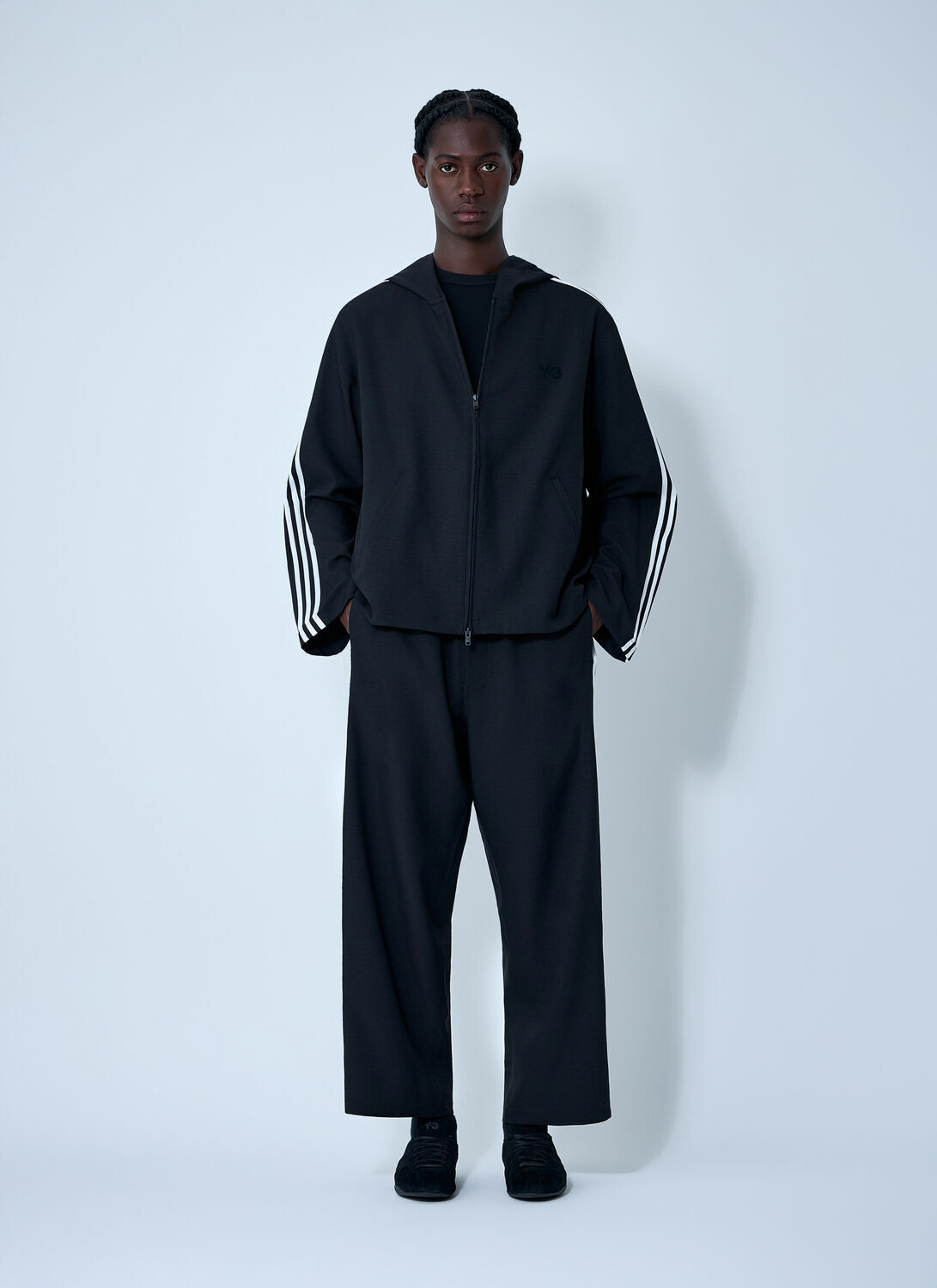 Y-3 Hooded U Wire Motif Sweatshirt