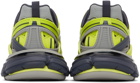 Balenciaga Grey & Yellow Track 2.0 Open Sneakers
