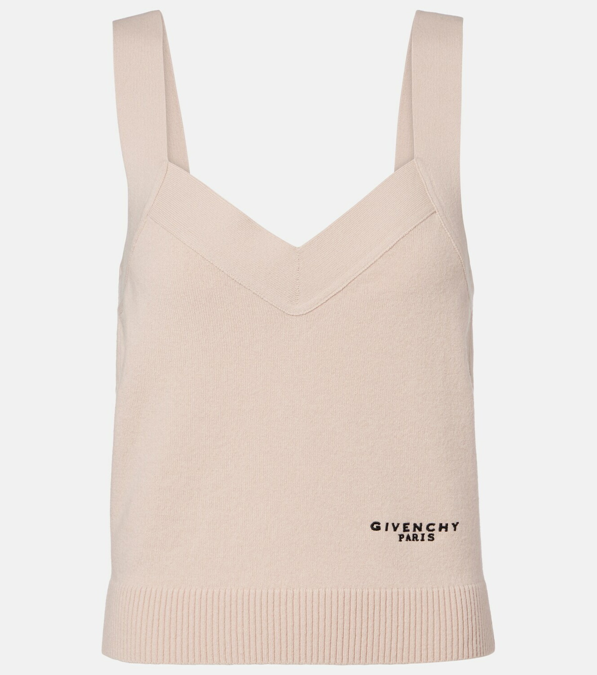 Givenchy Logo wool and cashmere tank top