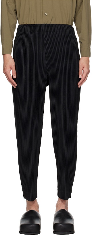 Photo: HOMME PLISSÉ ISSEY MIYAKE Black Monthly Color July Trousers