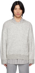 C2H4 Gray Brushed Sweater