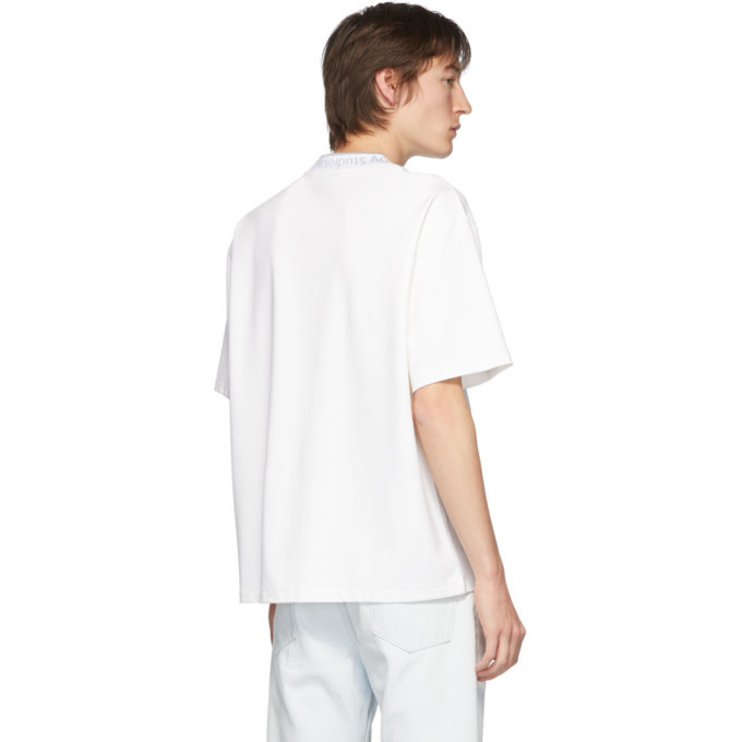 Acne Studios White Logo Rib Extorr T-Shirt Acne Studios