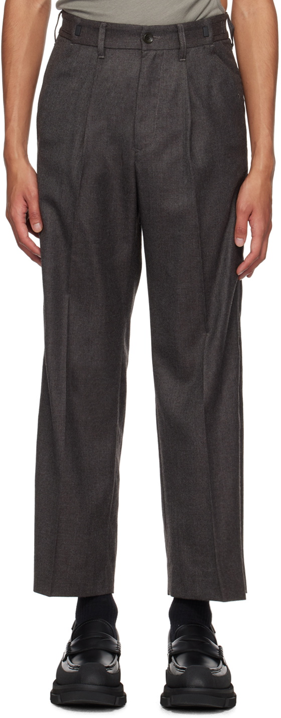 meanswhile Gray Side Zip Trousers