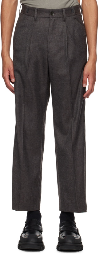 Photo: meanswhile Gray Side Zip Trousers