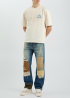 Amiri Starburst Logo-print Cotton T-shirt Ivory