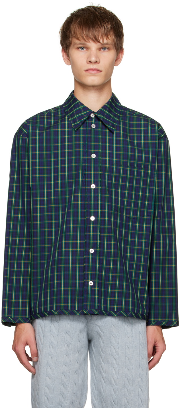 Meryll Rogge Navy Check Shirt