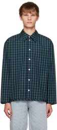Meryll Rogge Navy Check Shirt