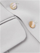Favourbrook - Dukes Slim-Fit Shawl-Lapel Double-Breasted Linen Waistcoat - Gray