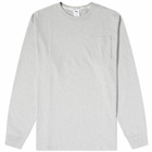 Puma Men's Long Sleeve MMQ Baseline Pocket T-Shirt in Light Grey Heather