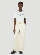 Drawstring Cargo Pants in Cream