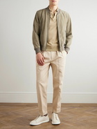 TOM FORD - Suede Bomber Jacket - Green