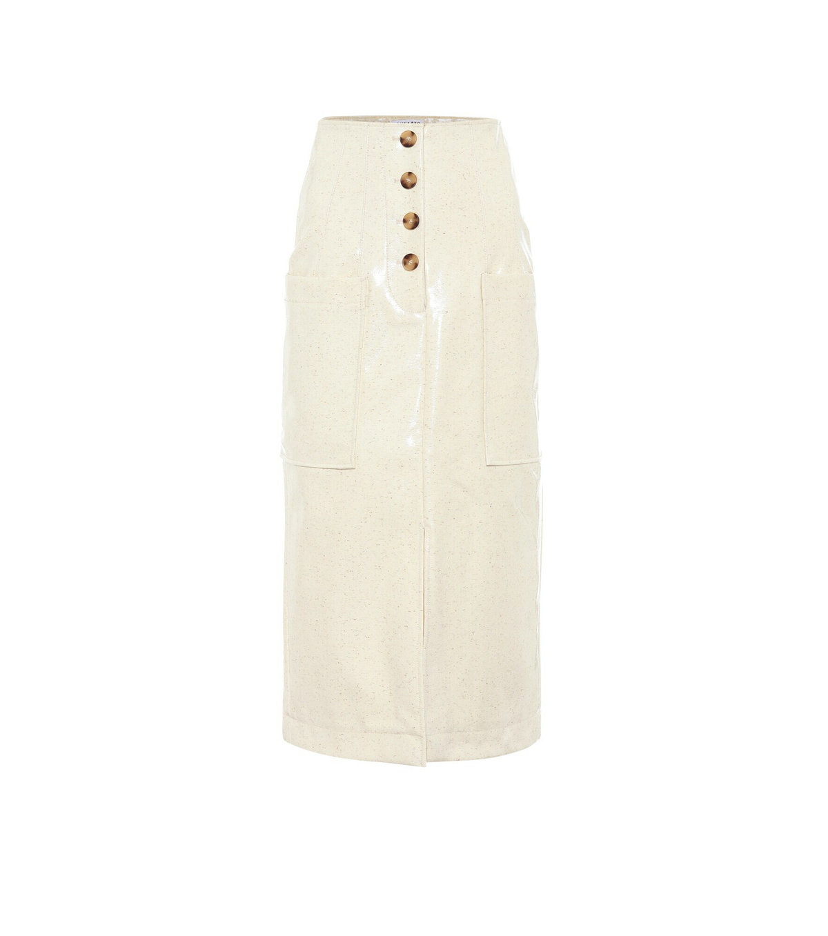 Rejina Pyo - Carmen laminated wool midi skirt