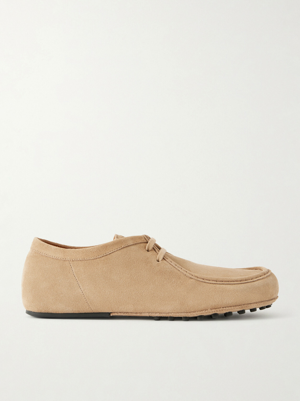 Tod's - Wallabee Suede Derby Shoes - Neutrals