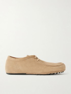 Tod's - Wallabee Suede Derby Shoes - Neutrals