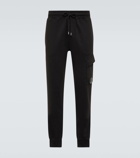 C.P. Company Lens cotton fleece cargo sweatpants