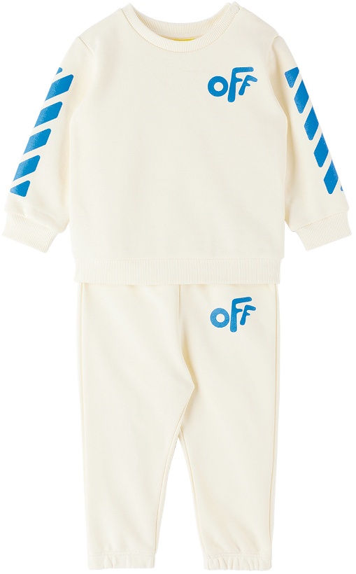 Photo: Off-White Baby Off-White Rounded Sweatsuit